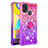 Silicone Candy Rubber TPU Bling-Bling Soft Case Cover with Finger Ring Stand S02 for Samsung Galaxy M31 Prime Edition