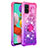 Silicone Candy Rubber TPU Bling-Bling Soft Case Cover with Finger Ring Stand S02 for Samsung Galaxy M40S