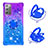 Silicone Candy Rubber TPU Bling-Bling Soft Case Cover with Finger Ring Stand S02 for Samsung Galaxy Note 20 5G