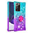 Silicone Candy Rubber TPU Bling-Bling Soft Case Cover with Finger Ring Stand S02 for Samsung Galaxy Note 20 Ultra 5G