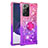 Silicone Candy Rubber TPU Bling-Bling Soft Case Cover with Finger Ring Stand S02 for Samsung Galaxy Note 20 Ultra 5G