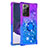 Silicone Candy Rubber TPU Bling-Bling Soft Case Cover with Finger Ring Stand S02 for Samsung Galaxy Note 20 Ultra 5G
