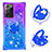 Silicone Candy Rubber TPU Bling-Bling Soft Case Cover with Finger Ring Stand S02 for Samsung Galaxy Note 20 Ultra 5G
