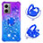 Silicone Candy Rubber TPU Bling-Bling Soft Case Cover with Finger Ring Stand S02 for Xiaomi Redmi 10 Prime Plus 5G