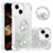 Silicone Candy Rubber TPU Bling-Bling Soft Case Cover with Finger Ring Stand S03 for Apple iPhone 13