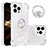 Silicone Candy Rubber TPU Bling-Bling Soft Case Cover with Finger Ring Stand S03 for Apple iPhone 13 Pro Max