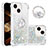 Silicone Candy Rubber TPU Bling-Bling Soft Case Cover with Finger Ring Stand S03 for Apple iPhone 14 Plus