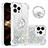 Silicone Candy Rubber TPU Bling-Bling Soft Case Cover with Finger Ring Stand S03 for Apple iPhone 14 Pro