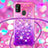 Silicone Candy Rubber TPU Bling-Bling Soft Case Cover with Lanyard Strap S01 for Samsung Galaxy M21