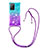 Silicone Candy Rubber TPU Bling-Bling Soft Case Cover with Lanyard Strap S01 for Samsung Galaxy Note 20 Ultra 5G