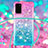 Silicone Candy Rubber TPU Bling-Bling Soft Case Cover with Lanyard Strap S01 for Samsung Galaxy S20