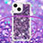 Silicone Candy Rubber TPU Bling-Bling Soft Case Cover with Lanyard Strap S02 for Apple iPhone 13