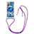 Silicone Candy Rubber TPU Bling-Bling Soft Case Cover with Lanyard Strap S02 for Samsung Galaxy Note 20 5G