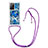 Silicone Candy Rubber TPU Bling-Bling Soft Case Cover with Lanyard Strap S02 for Samsung Galaxy Note 20 Ultra 5G