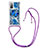 Silicone Candy Rubber TPU Bling-Bling Soft Case Cover with Lanyard Strap S02 for Samsung Galaxy S20 Lite 5G