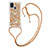 Silicone Candy Rubber TPU Bling-Bling Soft Case Cover with Lanyard Strap S03 for Samsung Galaxy M21s