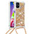 Silicone Candy Rubber TPU Bling-Bling Soft Case Cover with Lanyard Strap S03 for Samsung Galaxy M51