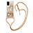 Silicone Candy Rubber TPU Bling-Bling Soft Case Cover with Lanyard Strap S03 for Samsung Galaxy S20