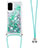 Silicone Candy Rubber TPU Bling-Bling Soft Case Cover with Lanyard Strap S03 for Samsung Galaxy S20