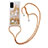 Silicone Candy Rubber TPU Bling-Bling Soft Case Cover with Lanyard Strap S03 for Samsung Galaxy S20 5G