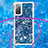 Silicone Candy Rubber TPU Bling-Bling Soft Case Cover with Lanyard Strap S03 for Samsung Galaxy S20 Lite 5G