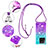 Silicone Candy Rubber TPU Bling-Bling Soft Case Cover with Lanyard Strap YB1 for Xiaomi Mi 13T Pro 5G