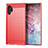 Silicone Candy Rubber TPU Line Soft Case Cover C01 for Samsung Galaxy Note 10 Plus Red