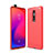 Silicone Candy Rubber TPU Line Soft Case Cover C01 for Xiaomi Mi 9T Pro Red