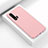 Silicone Candy Rubber TPU Line Soft Case Cover C02 for Huawei Nova 6 5G Pink