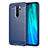 Silicone Candy Rubber TPU Line Soft Case Cover C03 for Xiaomi Redmi Note 8 Pro Blue