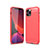 Silicone Candy Rubber TPU Line Soft Case Cover for Apple iPhone 12 Max Red
