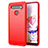 Silicone Candy Rubber TPU Line Soft Case Cover for LG K51S Red