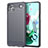 Silicone Candy Rubber TPU Line Soft Case Cover for LG K92 5G Gray