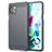 Silicone Candy Rubber TPU Line Soft Case Cover for LG Q92 5G Gray