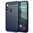 Silicone Candy Rubber TPU Line Soft Case Cover for Motorola Moto E (2020) Blue