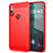 Silicone Candy Rubber TPU Line Soft Case Cover for Motorola Moto E (2020) Red
