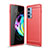 Silicone Candy Rubber TPU Line Soft Case Cover for Motorola Moto Edge 20 Pro 5G Red