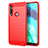 Silicone Candy Rubber TPU Line Soft Case Cover for Motorola Moto G Fast Red