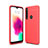 Silicone Candy Rubber TPU Line Soft Case Cover for Motorola Moto G8 Play Red