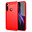 Silicone Candy Rubber TPU Line Soft Case Cover for Motorola Moto One Fusion Plus Red