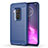 Silicone Candy Rubber TPU Line Soft Case Cover for Motorola Moto One Zoom Blue