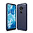 Silicone Candy Rubber TPU Line Soft Case Cover for Nokia 7.2 Blue