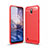Silicone Candy Rubber TPU Line Soft Case Cover for Nokia C1 Red