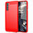Silicone Candy Rubber TPU Line Soft Case Cover for OnePlus Nord Red