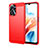 Silicone Candy Rubber TPU Line Soft Case Cover for Oppo A2m 5G Red