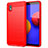 Silicone Candy Rubber TPU Line Soft Case Cover for Samsung Galaxy M01 Core Red