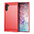 Silicone Candy Rubber TPU Line Soft Case Cover for Samsung Galaxy Note 10 5G Red