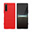 Silicone Candy Rubber TPU Line Soft Case Cover for Sony Xperia 5 IV Red