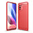 Silicone Candy Rubber TPU Line Soft Case Cover for Xiaomi Mi 11X Pro 5G Red