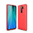 Silicone Candy Rubber TPU Line Soft Case Cover for Xiaomi Redmi Note 8 Pro Red